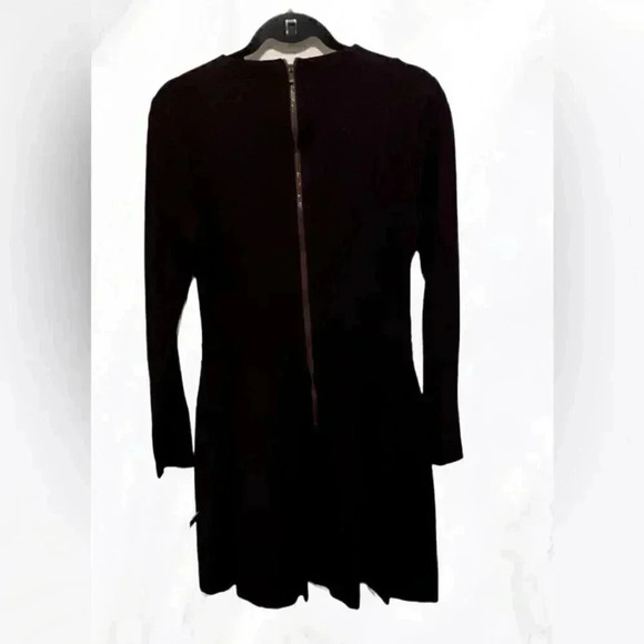 Like new Cue drop waist long sleeve burgundy bodycon zippered back Midi dress 10 - Picture 2 of 4